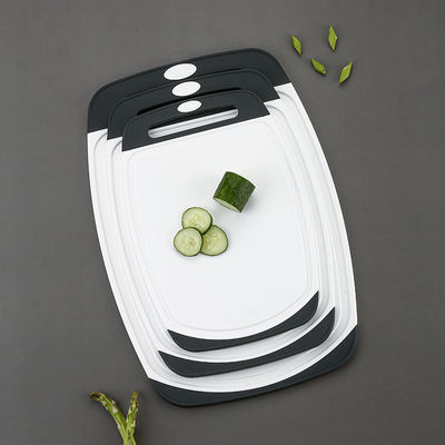 Custom Logo Dapur Non-Slip 3 PCS Plastik Pemotong Blok Set untuk Pemotong Sayuran