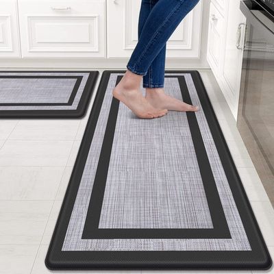 Karpet dapur berkulit tahan air Mat PVC Lembut Karpet anti slip untuk kantor kamar mandi rumah