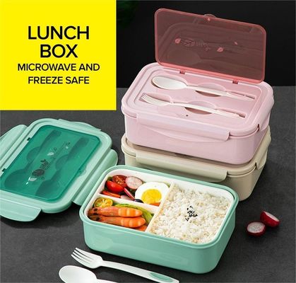 Lunch Box for Kids/Adults PP5 1400 ML Microwave Freeze Aman Bebas BPA Dengan Cangkang sendok