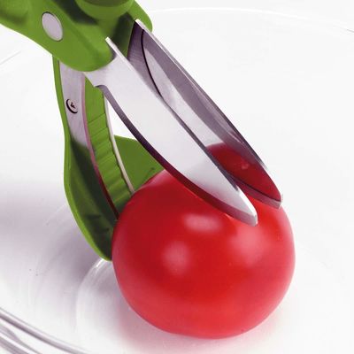 Gunting Salad dengan PP TPR Handle Green Vegetable Chopper untuk memotong salad