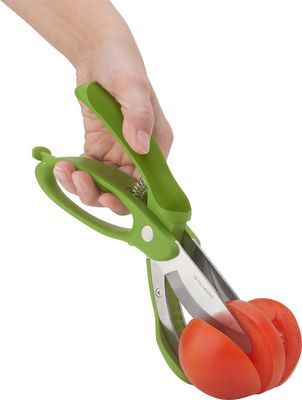 Gunting Salad dengan PP TPR Handle Green Vegetable Chopper untuk memotong salad