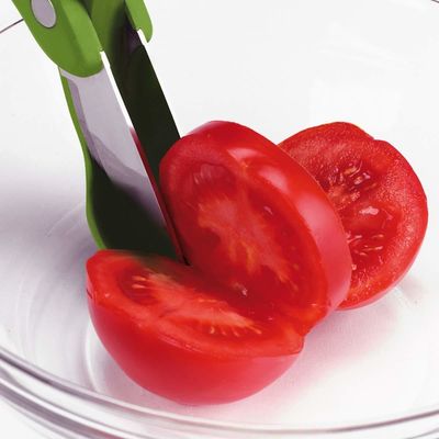 Gunting Salad dengan PP TPR Handle Green Vegetable Chopper untuk memotong salad