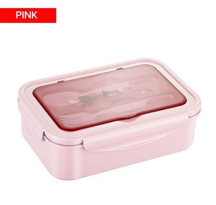 Produksi Set sendok/garpu/ pisau/palu bebas BPA 1400 ML PP5 kotak makan siang untuk anak-anak/dewasa