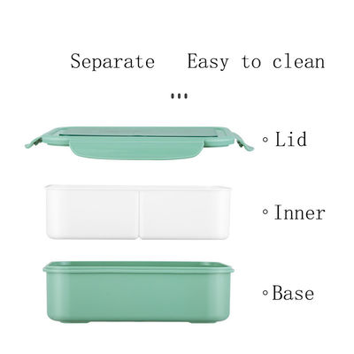 Produksi Set sendok/garpu/ pisau/palu bebas BPA 1400 ML PP5 kotak makan siang untuk anak-anak/dewasa