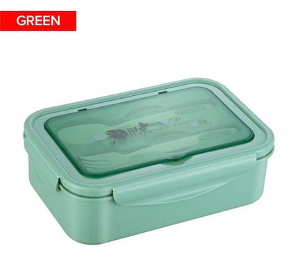 Produksi Set sendok/garpu/ pisau/palu bebas BPA 1400 ML PP5 kotak makan siang untuk anak-anak/dewasa