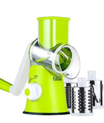 Jual Teratas Buah Sayuran Rotary Grater Stainless Steel Multi-Fungsi Slicer Cutter