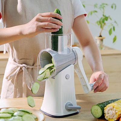 Multifunctional 5 in 1 Vegetable Chopper Slicer dengan Rotary Drum Type Grater Shredder