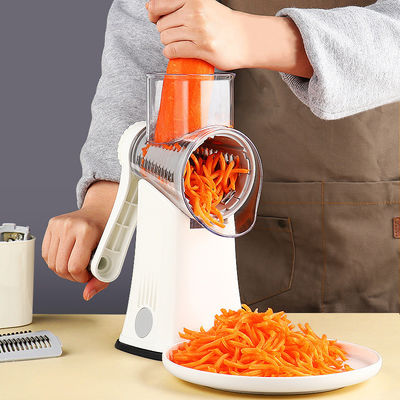Multifunctional 5 in 1 Vegetable Chopper Slicer dengan Rotary Drum Type Grater Shredder
