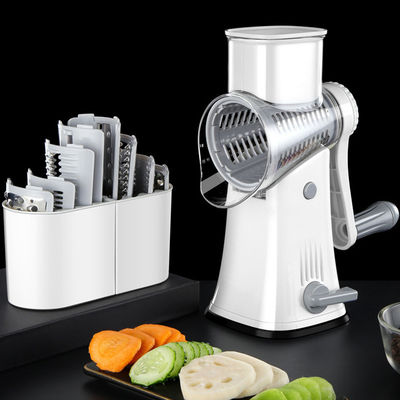 Peralatan Dapur Berkelanjutan 5 dalam 1 Rotary Grater untuk Memotong dan Grating Sayuran