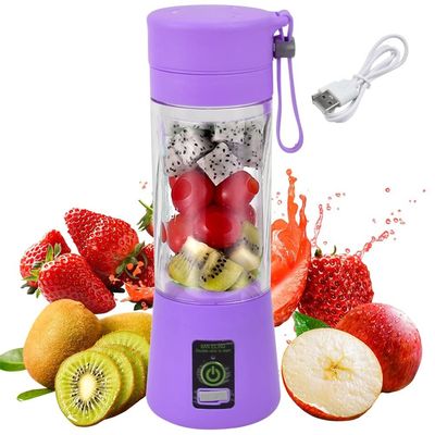 Silikon PC Listrik Mini Bottle Ice Blender Rumah USB 2/4/6 Blades Juicer Cup Mesin
