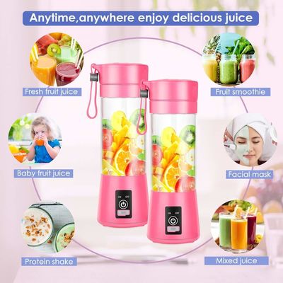 380ml Kapasitas Mini Blender USB Rechargeable Jus Buah Portable Juicer Cup untuk Rumah