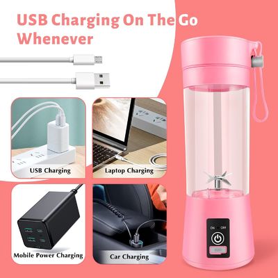 380ml Kapasitas Mini Blender USB Rechargeable Jus Buah Portable Juicer Cup untuk Rumah
