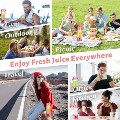 380ml Kapasitas Mini Blender USB Rechargeable Jus Buah Portable Juicer Cup untuk Rumah