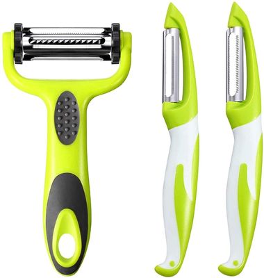 Rumah Dapur Baja tahan karat Buah Apel Rotary Kentang Wortel Sayuran Swivel Peeler