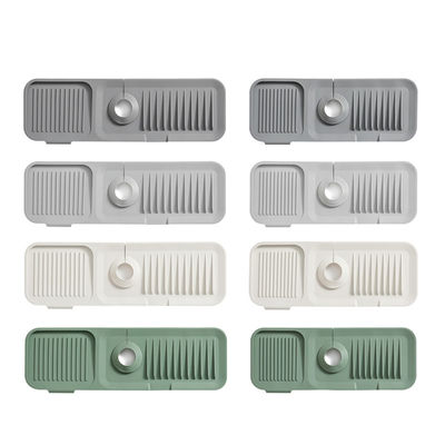 Silicone Sink Splash Guard Catcher Handle Drip Draining Pad Absorbent Mat untuk OEM / ODM