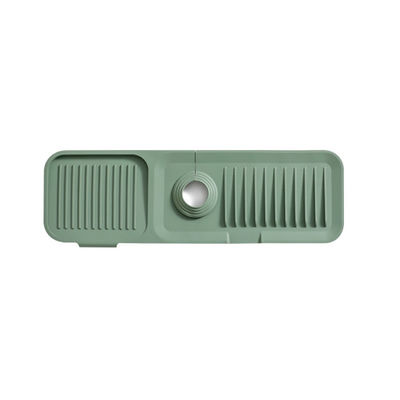 Silicone Sink Splash Guard Catcher Handle Drip Draining Pad Absorbent Mat untuk OEM / ODM