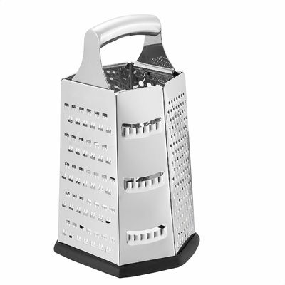 Handheld Slicer Sayuran yang Nyaman dan Cheese Grater dengan Desain Stainless Steel 6 Sisi