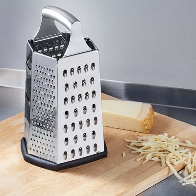 Handheld Slicer Sayuran yang Nyaman dan Cheese Grater dengan Desain Stainless Steel 6 Sisi