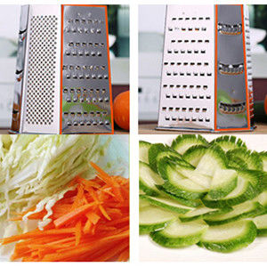 Handheld Slicer Sayuran yang Nyaman dan Cheese Grater dengan Desain Stainless Steel 6 Sisi