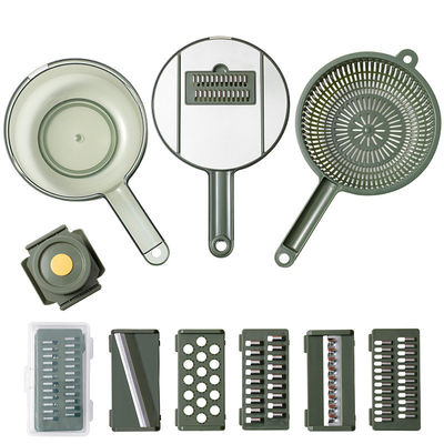 12 in 1 Multifunctional Manual Vegetable Cutter Slicer untuk Sayuran dan Buah Hijau