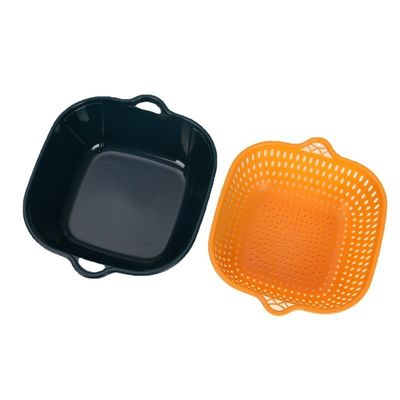Gudang Sayuran Rumah Tangga 6 pcs Plastik Lantai Dua Multi Air-Drainage Clean Drain Basket