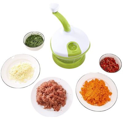 Food Hand-Powered Vegetable Slicer Chopper Meat Grinder Mixing Salad Spinner dengan tutup