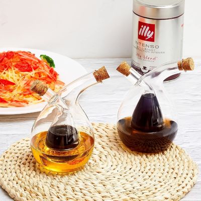 350ml Botol Pot Separation Kettle Set Gravy Boat untuk Oliver Minyak dan cuka Dispenser