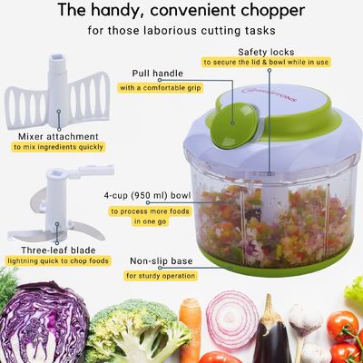 Mini Manual Sayuran Buah Bawang Putih jahe Bawang Bawang Daging Shredder Hand Pull Chopper Buah
