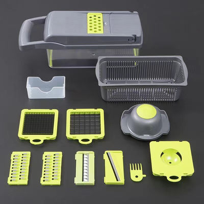 Custom Logo Handheld Vegetable Chopper Slicer Grater untuk Prep Dapur Multifungsi