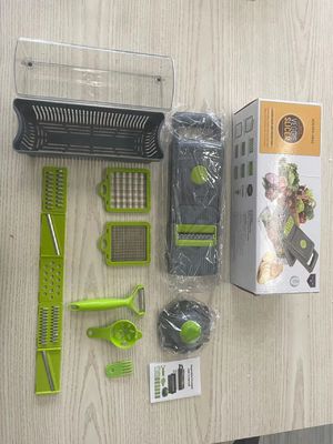 Custom Logo Handheld Vegetable Chopper Slicer Grater untuk Prep Dapur Multifungsi