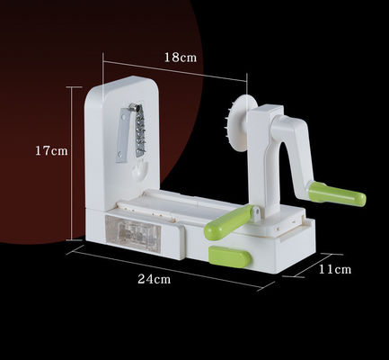 Upgrade Masak dengan 5 Blade Veggie Spiral Slicer ABS PS TPR 420 Stainless Steel