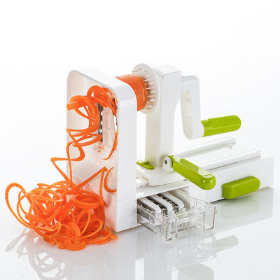 Rotary Buah Sayuran Grater 5 In 1 Multi Dapur Manual Ribbon Cutter Spiral Slicer