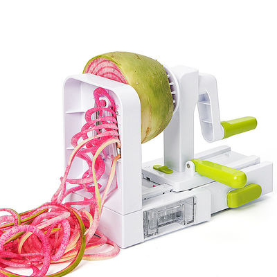 Rotary Buah Sayuran Grater 5 In 1 Multi Dapur Manual Ribbon Cutter Spiral Slicer