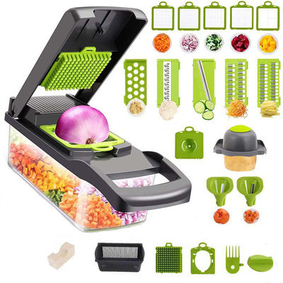 Easy to Vegetable Cutter 12 in 1 Food Cutter Mandolin Slicer untuk Aksesoris Dapur