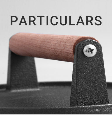 Perlengkapan dapur logo khusus Cast Iron Meat Press untuk cepat dan lezat smash burger