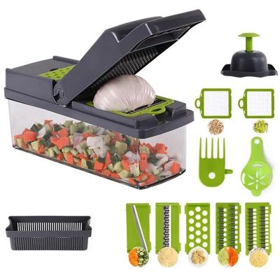 Multifungsi Manual Dapur Perajang Sayuran Alat Pengiris Pemain Dadu Parutan Makanan Logo Kustom
