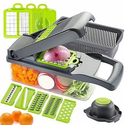 15 dalam 1 Multifungsi Sayuran Chopper Rumah Dapur Manual Chopper dengan Logo Khusus