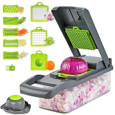 Rumah Tangga Bundle Plastik Sayuran Pemotong untuk Buah Sayuran Green Kitchen Cutter