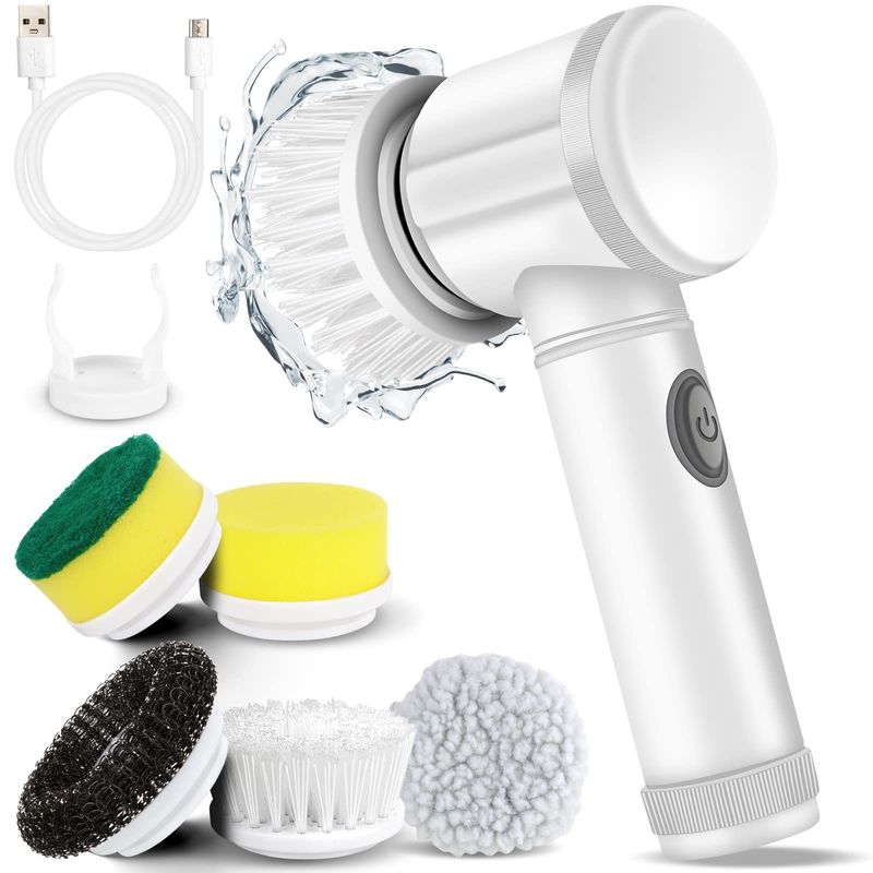 Say Hello to a Sparkling Kitchen Electric Cleaning Brush for Cooking/Baking/Barbecue Mengucapkan Hello ke Sikat Pembersih Listrik Dapur yang Berkilau untuk Memasak/Membuat Roti/Barbecue