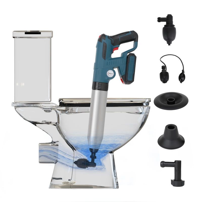 Toilet Plunger Drain Opener Tekanan Udara Pipa Air Gun Drain Blaster untuk Membuka