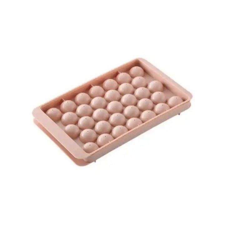 PP 33 Kerucut Lingkaran Bola Ice Cube Tray Bola Plastik Ice Ball Maker Cetakan dengan Tutup