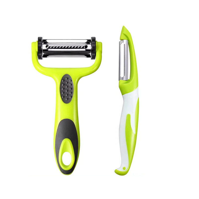 Aman Sayuran Prep Diisi Peeler Julienne Peeler dan Mandolin Slicer di 19 * 2.5 * 2cm Ukuran