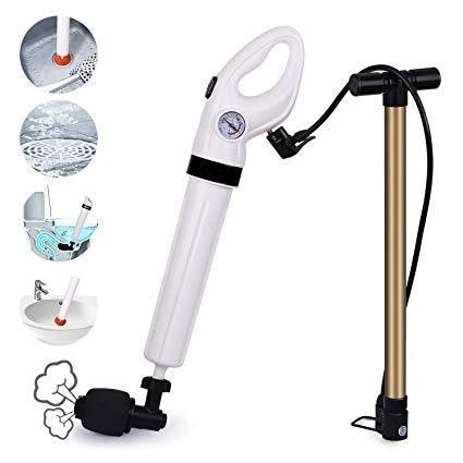 ABS Rubber Toilet Plunger untuk 930g Drain Unblocker dan High Pressure Air Blaster