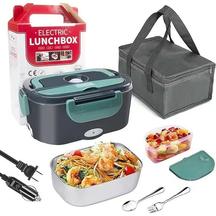 Mobil Truk Kantor Makanan Pemanas Pemanas Portable Lunch Box listrik dengan kantong isolasi