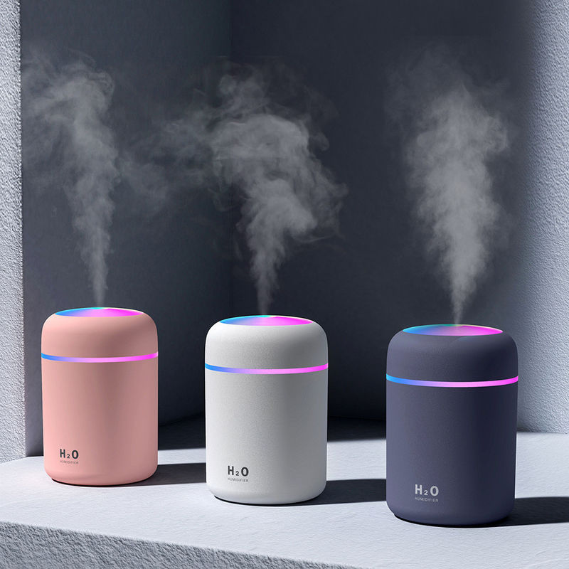 Logo Pelanggan Mini Ultrasonik Atomizer USB Air Humidifier untuk Rumah Hotel Sekolah Mobil