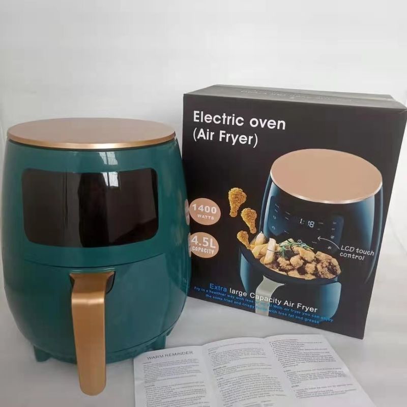 4.5 / 6L Kapasitas Air Fryer untuk Membuat Panggang Makanan Tanpa Minyak One Touch Digital Control