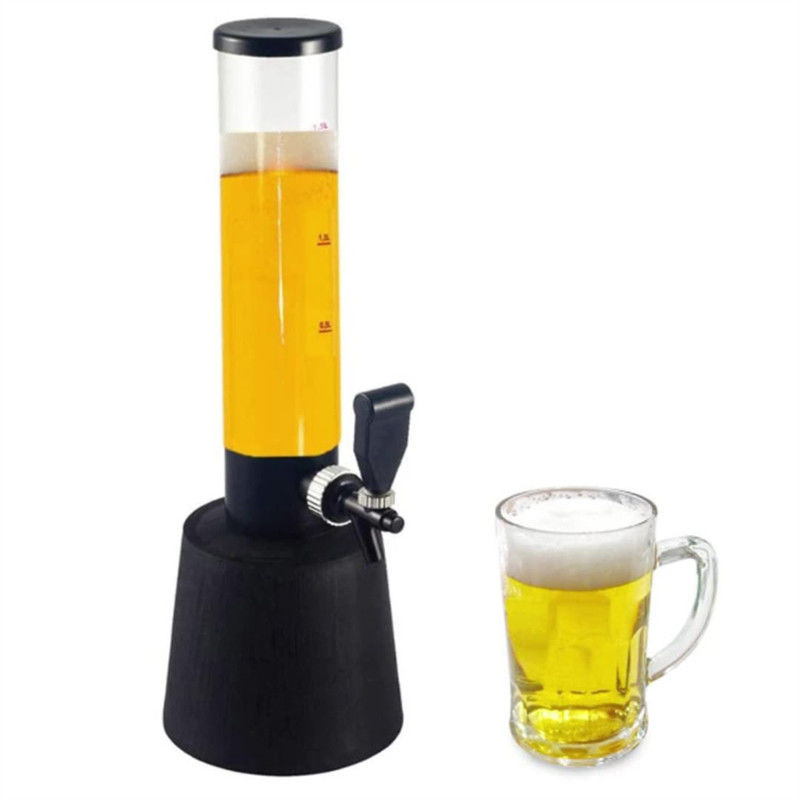 Barel minuman bir tabung es yang disesuaikan dengan dispenser keran dan menara bir pendingin es
