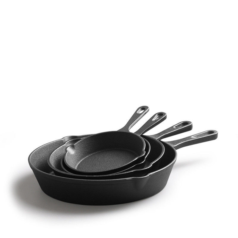 Non-Stick Cast Iron Frying Pan Skillet untuk Hotel Restoran Rumah Gaya Desain Klasik