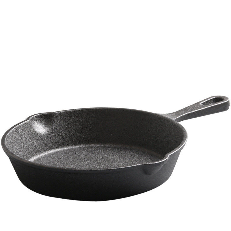 Non-stick Pre-seasoned Cast Iron Skillet Black Sustainable Cookware untuk outdoor