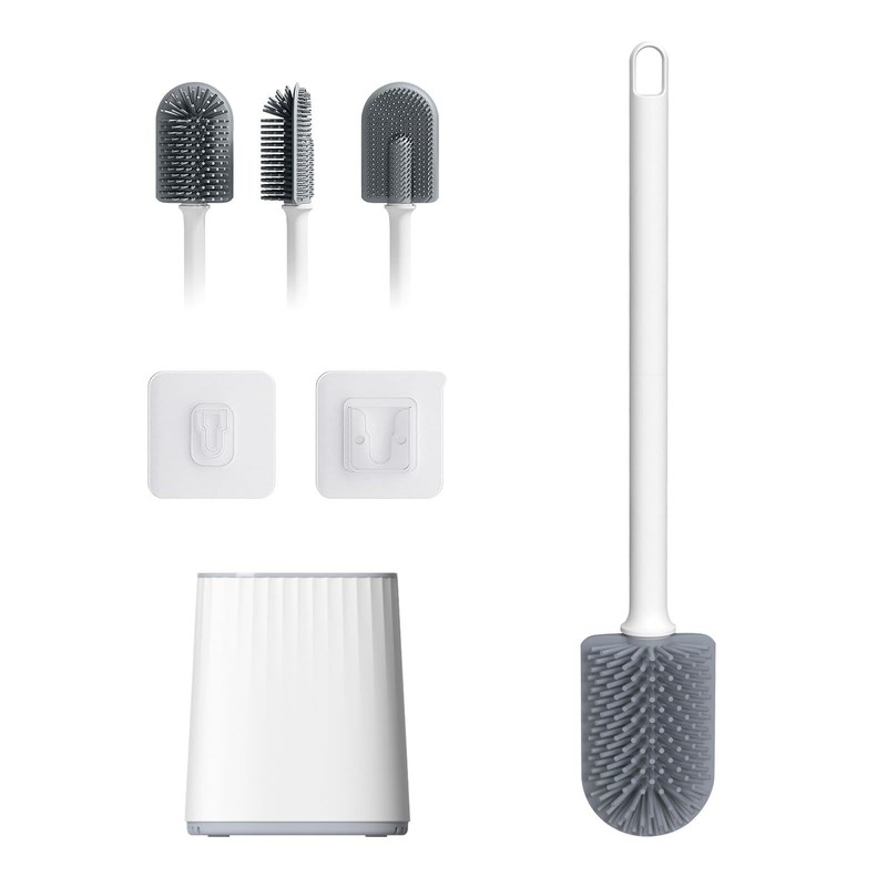 TPR Plastik Bulat Pembersih Sikat Toilet Pembersih Set untuk Superior Kamar Mandi Kebersihan